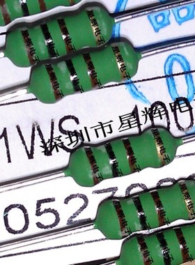 线绕电阻 KNP 1WS 100R 1/2W 100Ω 100欧姆 100个12元