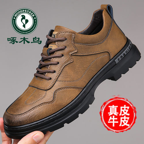 啄木鸟男鞋新款软底运动
