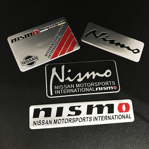 适用于日产车贴 新奇骏轩逸逍客天籁改装金属贴标nismo铝标铭牌贴