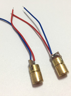激光器件 3V激光头 6MM 红色3V激光管 铜头6MM外径 红色点状650NM