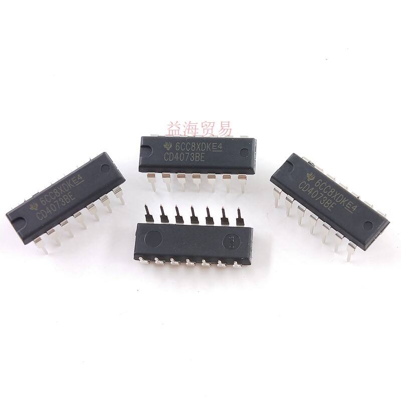 CD4073BE 逻辑芯片 全新原装进口非国产 三路3输入与门 直插DIP14