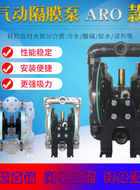 6661A3-3EB-C工程塑料1寸气动隔膜泵RPP+山道橡胶 增压泵