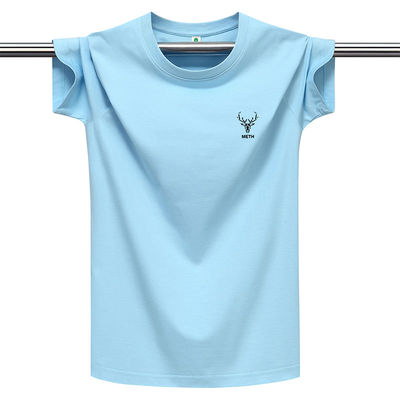 纯棉短袖T恤男士2023夏时