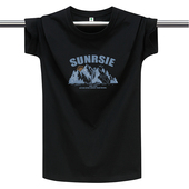 大码 2025新款 T恤 青年圆领棉宽松打底衫 情侣半袖 短袖 t恤男夏季