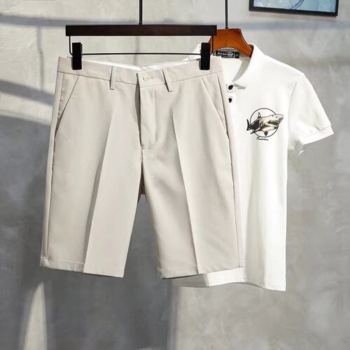 夏季男士短西裤大码时尚潮流五分裤薄款青年冰凉短裤卡其色休闲裤