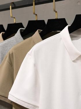 2025新款 POLO衫男短袖t恤夏季高端定制男生翻领半袖上衣男士plol