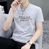 夏季 潮流百搭体恤 字母印花上衣半袖 高品质短袖 T恤男休闲薄款