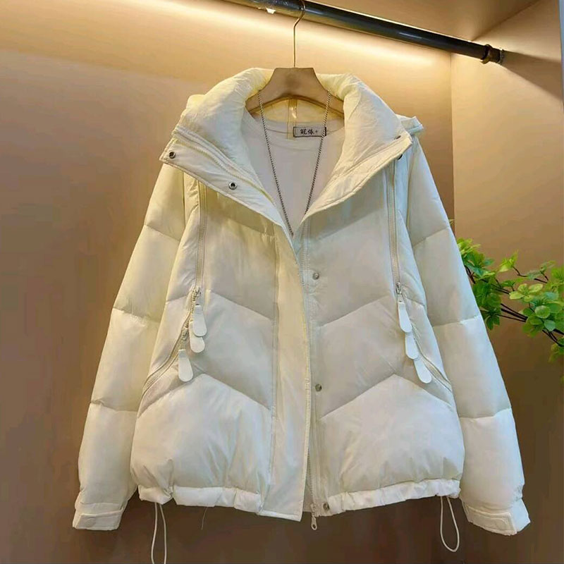 时尚韩版面包服连帽夹棉外套