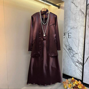 2026春季新款欧货时尚高级感宽松显瘦外套大码女装胖mm连衣裙套装