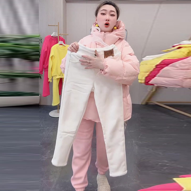 大码女装冬季新款直通铅笔裤只冬