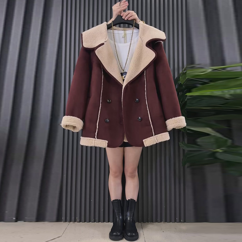 韩版保暖加绒加厚外套