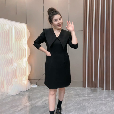 简约设计感显瘦洋气遮肚连衣裙