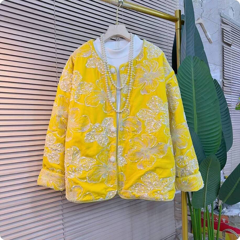 新中式国风棉服外套双面绒打底衫