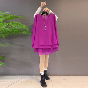 简约圆领净版 欧货时尚 雪纺衫 大码 胖mm气质上衣女 2026春季 女装 新款