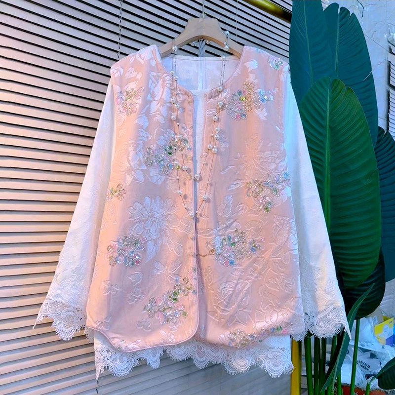 胖妹妹大码女装春季新款新中式国风丝绒亮片新年时尚古风马甲打底,女装/女士精品,大码内搭,淘宝优惠券,粉丝福利购,淘宝优惠卷