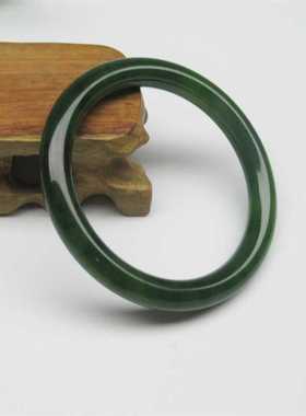 圆条天然正品保真证书碧玉手镯