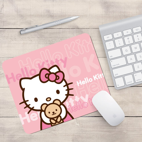kitty猫防滑橡胶鼠标垫卡通可爱