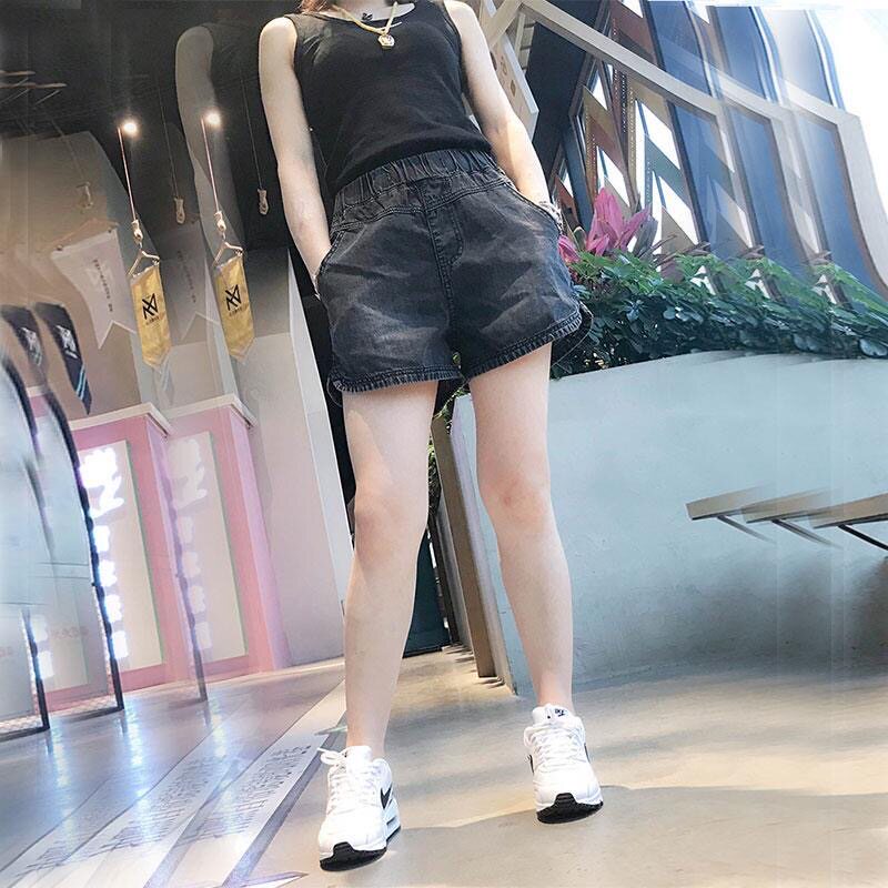 大码短裤女薄款牛仔2024年夏季