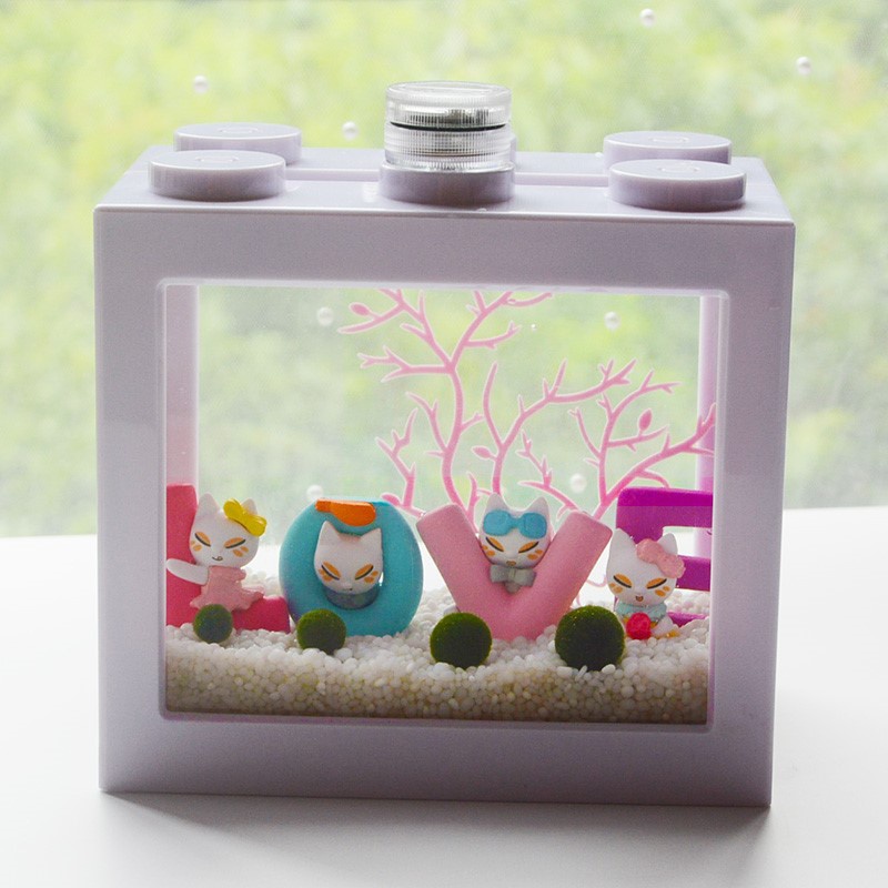 海藻球生b态瓶海藻u球微景观生态缸植物里莫迷你水草观海绿植福