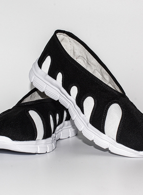 武当道士太极武术练功打坐布鞋缓震轻便运动底男女修行居士十方鞋