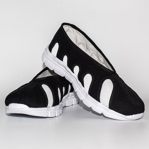 武当黑白太极鞋轻便透气不掉跟