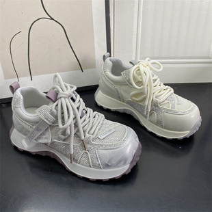 断码处理真皮女鞋2026春季新款青年潮流爆款韩版学院风运动老爹鞋