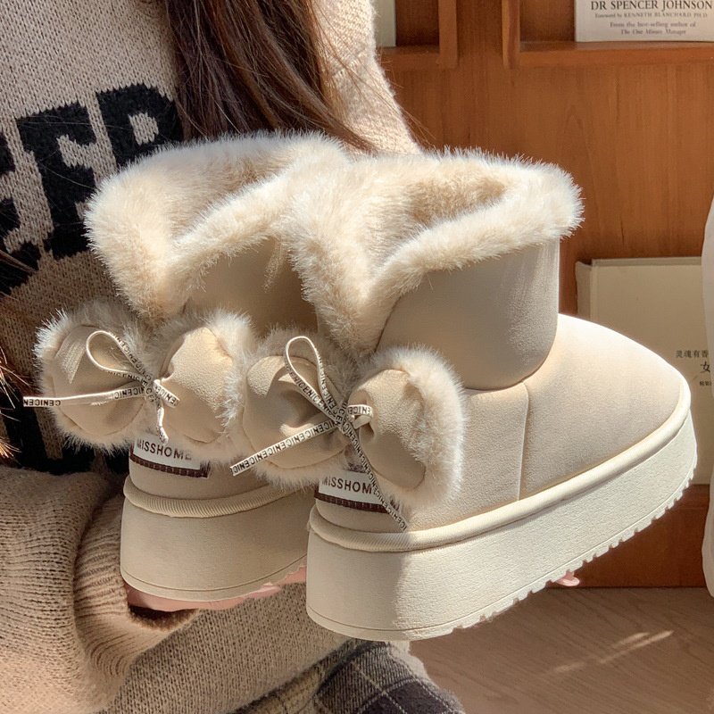 包跟厚底棉拖鞋女高跟室内居家可爱心拖鞋冬季保暖棉鞋外出穿