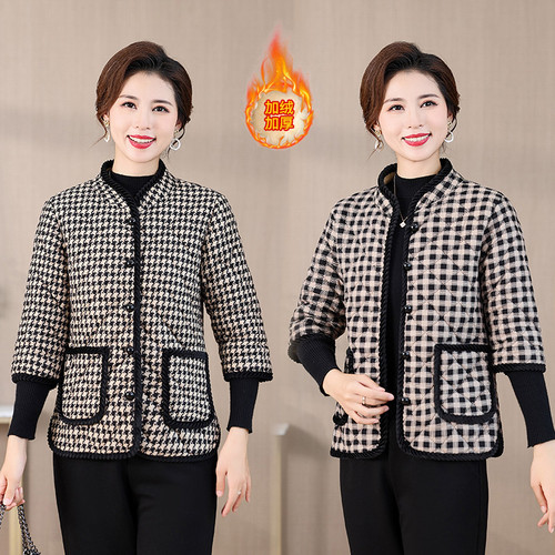 秋冬加绒加厚棉衣袄马甲外套