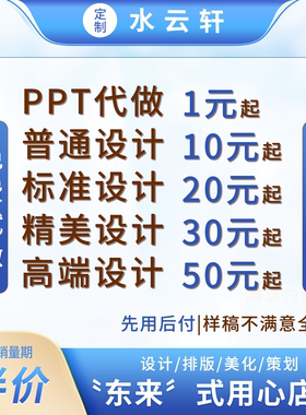 ppt制作代做定制美化修改帮做汇报课件设计排版代作年终总结述职