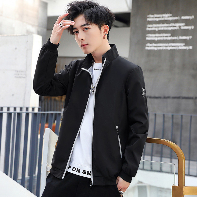 亚马逊秋季新款男士夹克立领棒球服青年韩版潮流空军飞行服男外套,男装夹克,星座1712