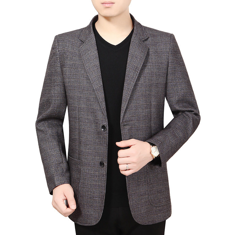 春秋新款男式休闲西装时尚单排扣男士西服修身单西男装外套小西装,男装西服,星座1712-2