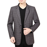春秋新款男式休闲西装时尚单排扣男士西服修身单西男装外套小西装，男装西服，星座1712