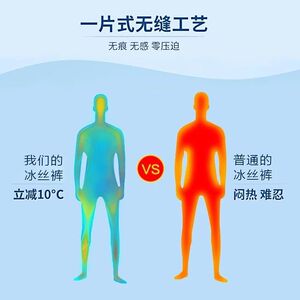 夏季男士冰丝弹力加肥加大码休闲运动裤九分直筒束脚网眼裤男图片