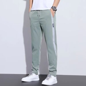 日系穿搭卡其色休闲工装裤男宽松大码裤夏季薄款直筒九分裤子图片
