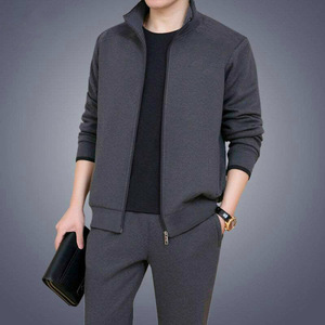 21男春秋运动套装两件套休闲套装男韩版修身中老年套装爸爸两件套图片