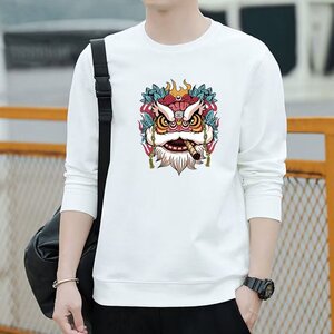 卫衣男装长袖t恤韩版潮流秋冬宽松上衣服圆领加绒内搭打底体恤衫图片