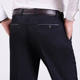 2020中老年男士西裤直筒长裤男式商务休闲裤宽松加厚款爸爸装，男装休闲裤，星座1712