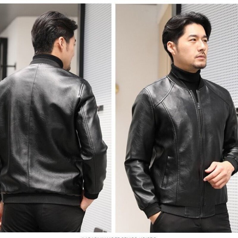 男士皮衣2024秋季外套韩版棒球服潮流百搭帅气机车仿皮夹克男,男装夹克,星座1712-2