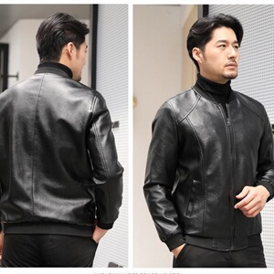 男士皮衣2024秋季外套韩版棒球服潮流百搭帅气机车仿皮夹克男图片
