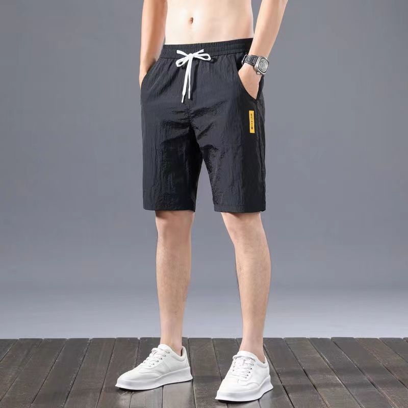 短裤男夏季新款时尚潮流直筒宽松大码薄款冰丝透气韩版运动五分裤,男装休闲裤,星座1712-2