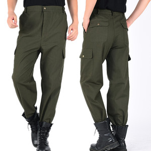 纯棉工作裤耐磨防烫焊工大码工作服裤子男劳保迷彩宽松工装裤图片
