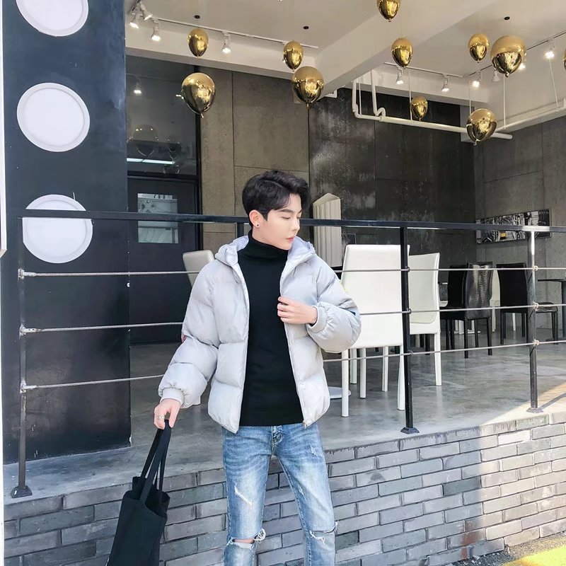 秋冬新款男士外套棉服青年韩版短款连帽棉衣潮棒球服男,男装棉衣,星座1712