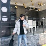 秋冬新款男士外套棉服青年韩版短款连帽棉衣潮棒球服男，男装棉衣，星座1712