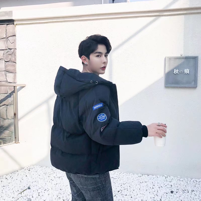 秋冬新款男士外套棉服青年韩版短款连帽棉衣潮棒球服男,男装棉衣,星座1712