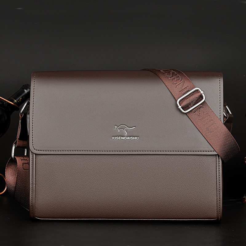 巨森袋鼠夏季韩国士肩包公文包背包资料袋韩版时尚包包