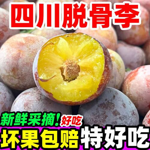 四川脱骨李子当季新鲜水果脆甜多汁青蜂冰糖李子五月脆红李子包邮