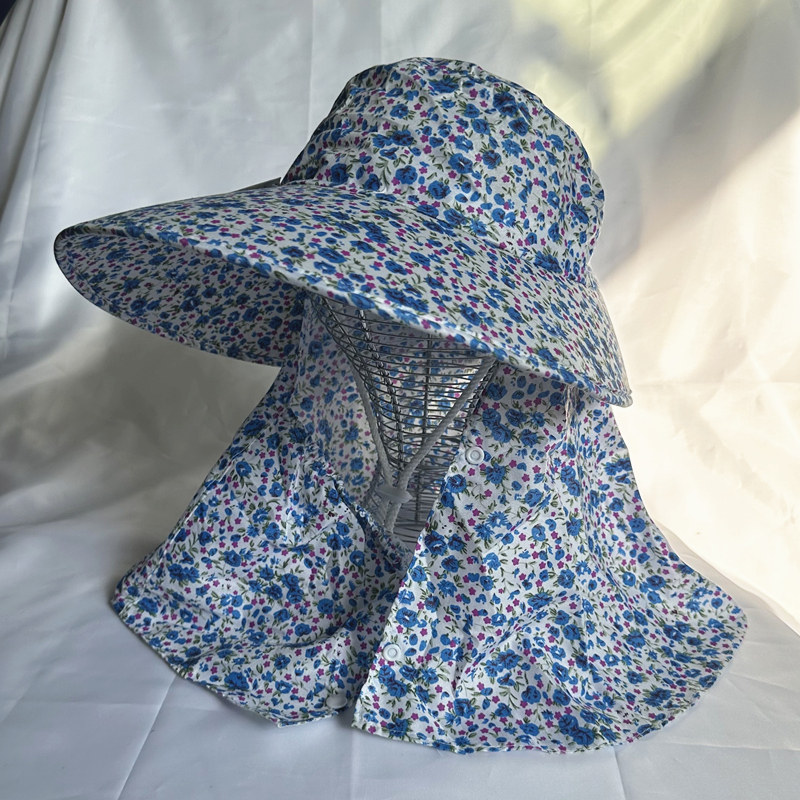 大檐遮阳帽子女春夏户外防紫外线采茶骑车遮脸防晒护颈一体太阳帽,服饰配件/皮带/帽子/围巾,帽子,淘宝优惠券,粉丝福利购,淘宝优惠卷