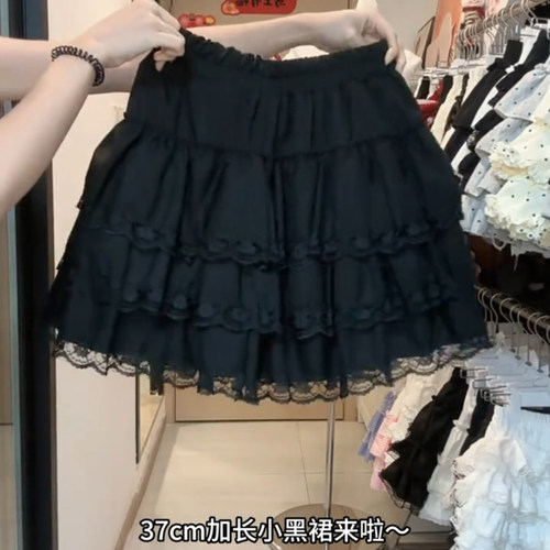 短裙蛋糕裙A字蕾丝花边半身裙