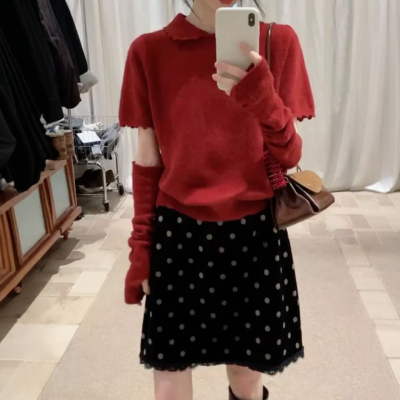 短裙直筒裙A字丝绒半身裙