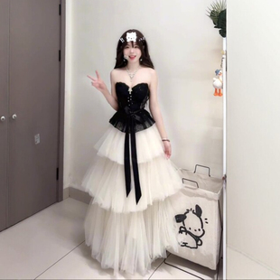 2026春夏季新款法式高级层层网纱蛋糕裙女多层重工蓬蓬半身长裙子